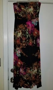 Strapless maxi dress